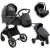 Детская коляска Pituso Mayla Lux 3 в 1 с автокреслом Baesa Dark Grey