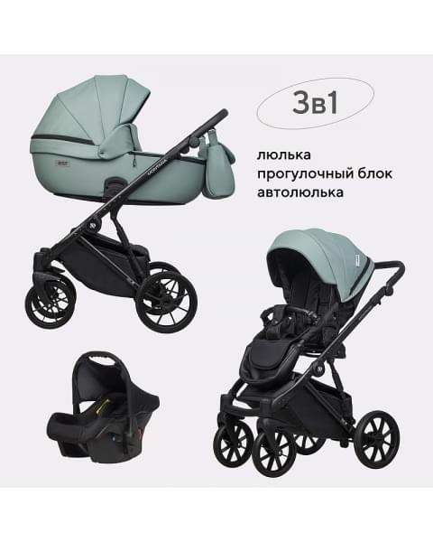 Детская коляска Riko Basic Montana Ecco 3 в 1 21 Green