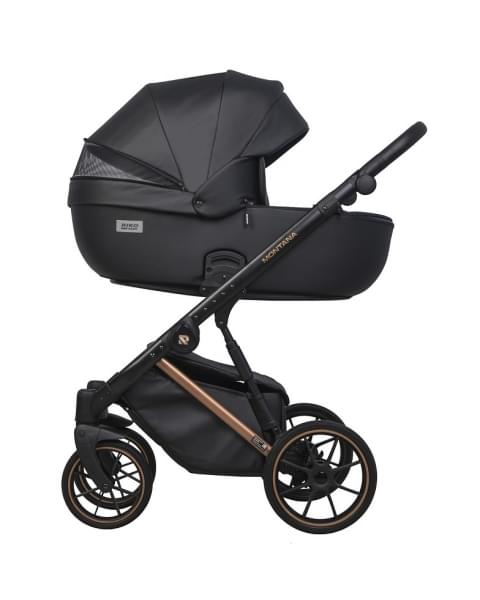 Детская коляска Riko Basic Montana Premium Copper 2 в 1 12 Black