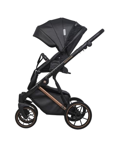 Детская коляска Riko Basic Montana Premium Copper 2 в 1 12 Black