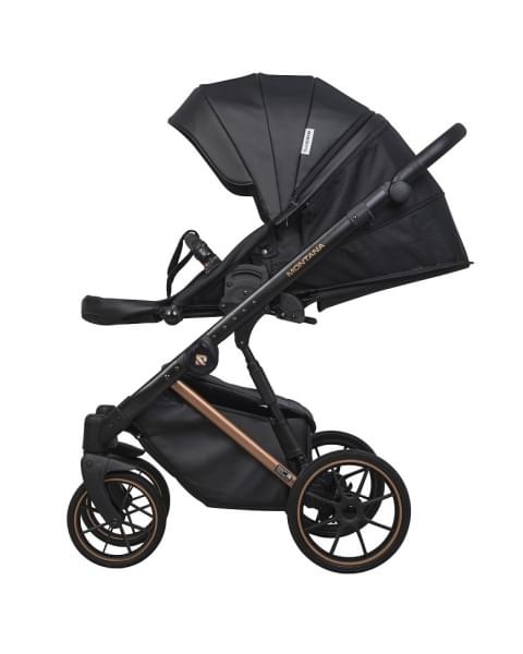 Детская коляска Riko Basic Montana Premium Copper 2 в 1 12 Black