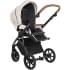 Детская коляска Roan Bass Next Кожа 3 в 1 с автокреслом Tutis Elo Lux EduSky Black RN084/1 Island Stone /Black