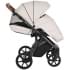 Детская коляска Roan Bass Next Кожа 3 в 1 с автокреслом Tutis Elo Lux EduSky Black RN084/1 Island Stone /Black