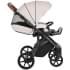 Детская коляска Roan Bass Next Кожа 3 в 1 с автокреслом Tutis Elo Lux EduSky Black RN084/1 Island Stone /Black