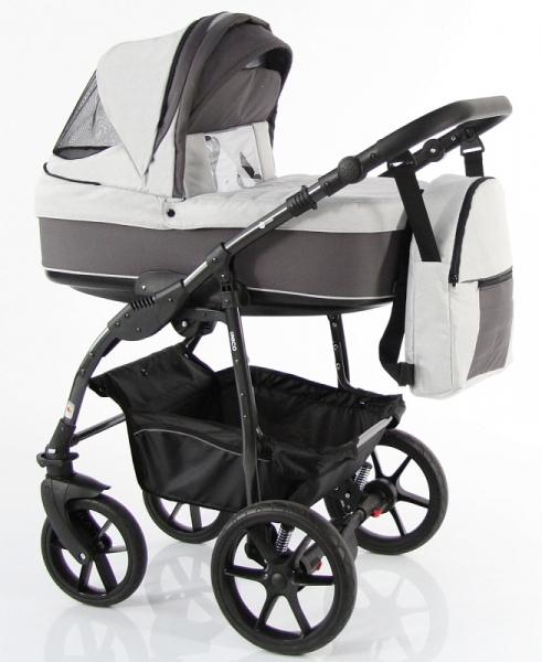 Детская коляска Sevillababy Unico 2 в 1 Un-05 серый жаккард-т.серый