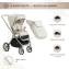 Детская коляска Sweet Baby Elegante 2 в 1 LT Beige