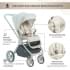 Детская коляска Sweet Baby Elegante 2 в 1 LT Beige