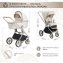 Детская коляска Sweet Baby Elegante 2 в 1 LT Beige