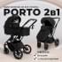 Детская коляска Sweet Baby Porto 2 в 1 Black