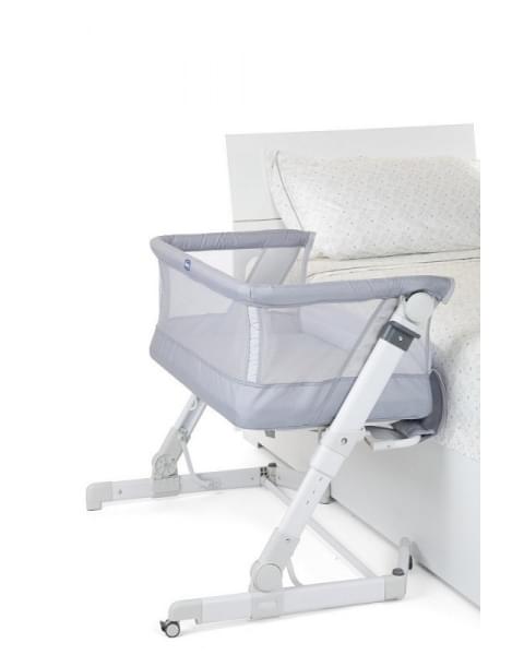 Детская приставная кроватка Chicco Next2Me Pop-Up, Grey Mist (Светло-серый)