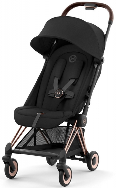 Детская прогулочная коляска Cybex Coya Sepia Black шасси Rosegold
