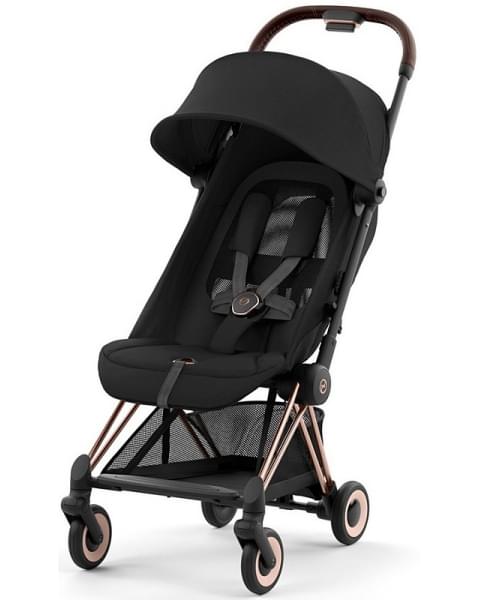 Детская прогулочная коляска Cybex Coya Sepia Black шасси Rosegold