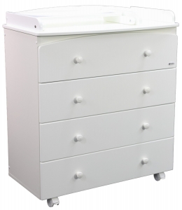Детский пеленальный комод Tutis Cloud VD33-0412101 белый