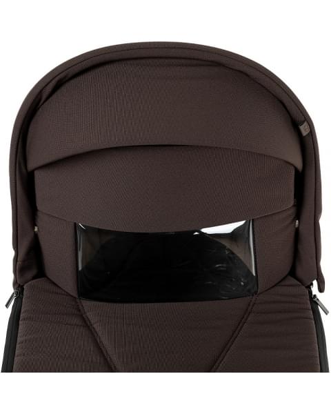 Детская коляска люлька Roan Bass Next Classic d12 2.0 1 в 1 BNC/73/1 Turkish Coffe/Black/руч.Cappuccino