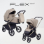 Детская коляска Rant Flex Therm Soft 4 в 1 с автокреслом Miro и базой Sandy Beige
