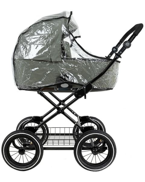 Детская коляска Roan Bass Next Classic 2.0 d12 3 в 1 с автокреслом Tutis Elo Lux EduSky Black BNC/82/2 Sage Green/Black/руч.Black