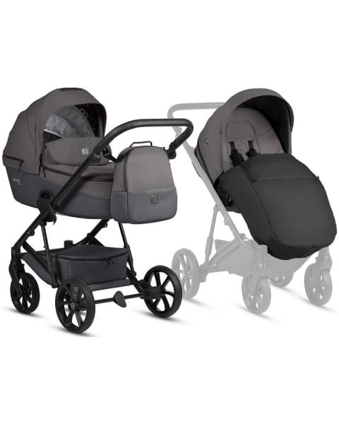 Детская коляска Tutis Viva 6 Plus Essential 3 в 1 с автокреслом Elo Lux EduSky Black 1612072 Periscape