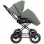 Детская коляска Roan Bass Next Classic 2.0 d12 3 в 1 с автокреслом Tutis Elo Lux EduSky Black BNC/82/2 Sage Green/Black/руч.Black