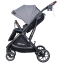 Детская прогулочная коляска Farfello Fest Lux Серый/Grey FL-3 черная рама