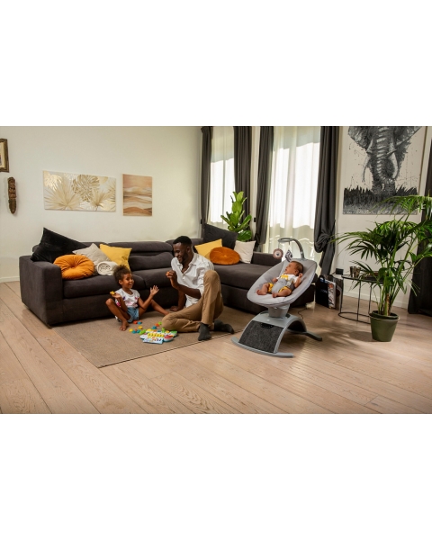 Креслице-качалка (шезлонг) детское Chicco Comfy Wave Silverspring