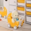 Стеллаж для игрушек UNIX Kids Moon 13 (3 полки + 10 ящиков) желтый/белый
