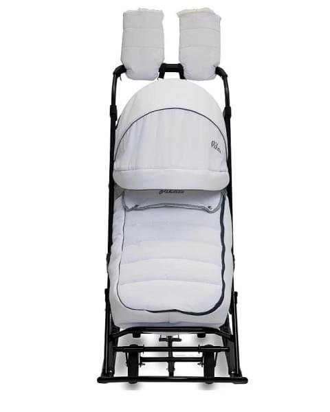 Детские санки-коляска Pikate Onyx белый