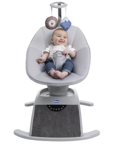 Креслице-качалка (шезлонг) детское Chicco Comfy Wave Silverspring