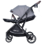 Детская прогулочная коляска Farfello Fest Lux Серый/Grey FL-3 черная рама