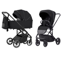 Коляска 2 в 1 Carrello Alfa CRL-6507 / 2024, Midnight Black (Черный)