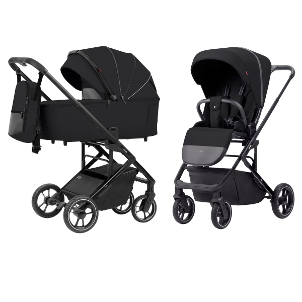 Коляска 2 в 1 Carrello Alfa CRL-6507 / 2024, Midnight Black (Черный)