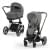 Коляска 2 в 1 Cybex Priam IV Platinum Collection шасси Chrome Brown, Mirage Grey (Серый)