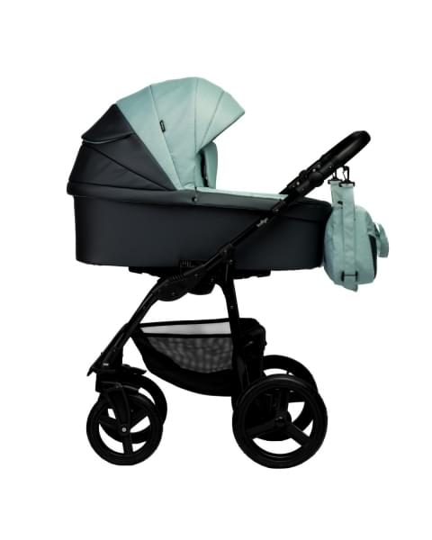 Коляска 2 в 1 Indigo Impulse Eco, Ie 07 (Серый + Шалфей)