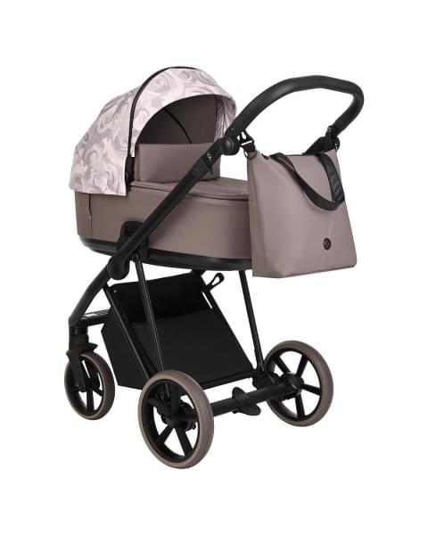 Коляска 2 в 1 Roan Sol Flowers, Powder / шасси Rose Gold (RSF/5001)