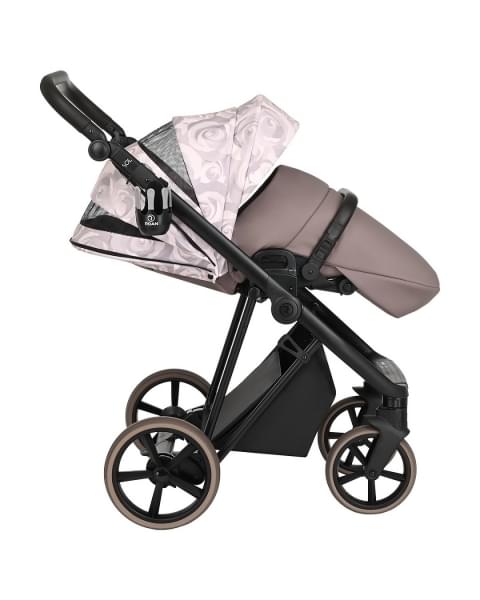 Коляска 2 в 1 Roan Sol Flowers, Powder / шасси Rose Gold (RSF/5001)