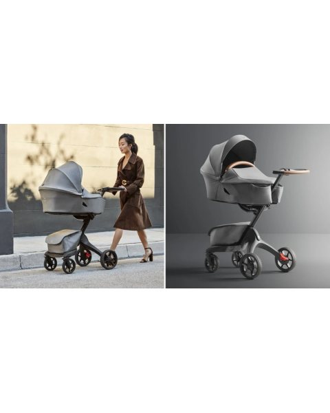 Коляска 2 в 1 Stokke Xplory X, Black / Modern Grey (Серый)