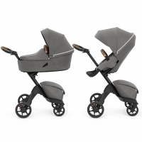 Коляска 2 в 1 Stokke Xplory X, Black / Modern Grey (Серый)