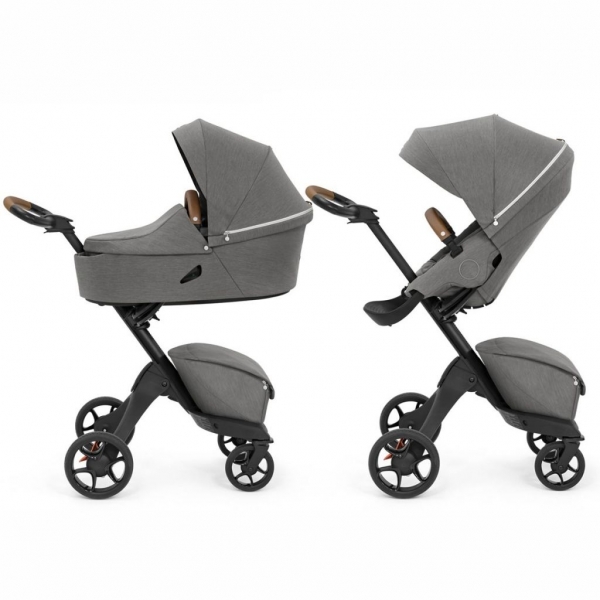 Коляска 2 в 1 Stokke Xplory X, Black / Modern Grey (Серый)