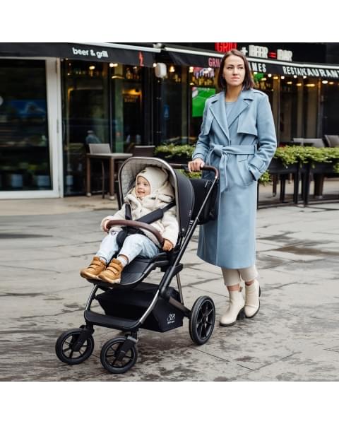 Коляска 2 в 1 Sweet Baby Ricci, Black (Черный)