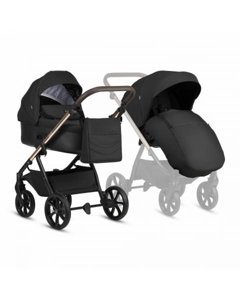 Коляска 2 в 1 Tutis Leo 3+, Black (201)