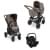 Коляска 3 в 1 ABC-Design Salsa 4 Air 2023, Nature / Автокресло Champagne (Бежевый / Черный)