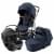 Коляска 3 в 1 Britax Roemer Smile 5Z, Night Blue (Синий) + Автокресло Britax Roemer Baby-Safe Pro Classic (0-13 кг), Deep Black (Черный)
