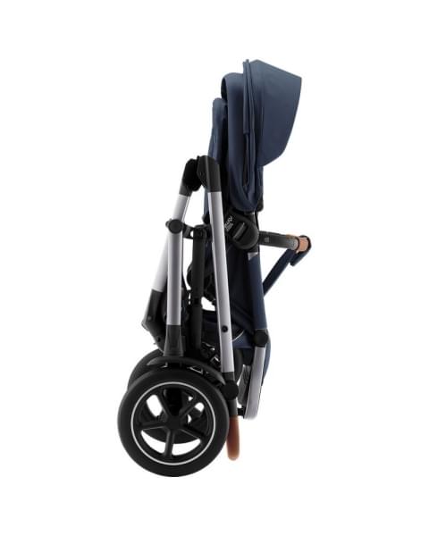 Коляска 3 в 1 Britax Roemer Smile 5Z, Night Blue (Синий) + Автокресло Britax Roemer Baby-Safe Pro Classic (0-13 кг), Deep Black (Черный)