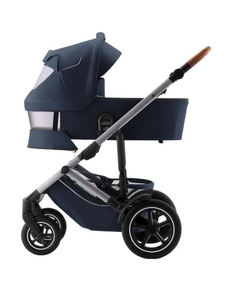 Коляска 3 в 1 Britax Roemer Smile 5Z, Night Blue (Синий) + Автокресло Britax Roemer Baby-Safe Pro Classic (0-13 кг), Deep Black (Черный)
