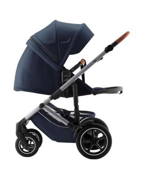 Коляска 3 в 1 Britax Roemer Smile 5Z, Night Blue (Синий) + Автокресло Britax Roemer Baby-Safe Pro Classic (0-13 кг), Deep Black (Черный)