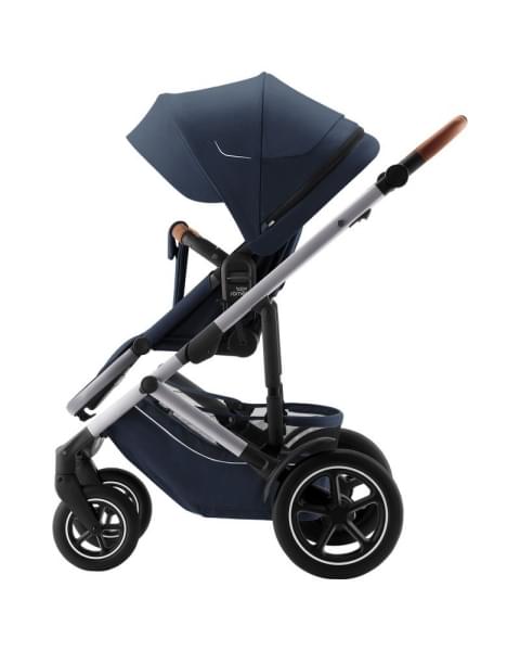 Коляска 3 в 1 Britax Roemer Smile 5Z, Night Blue (Синий) + Автокресло Britax Roemer Baby-Safe Pro Classic (0-13 кг), Deep Black (Черный)