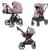 Коляска 3 в 1 Carrello Omega+ CRL-6545/1, Galaxy Pink (Розовый)