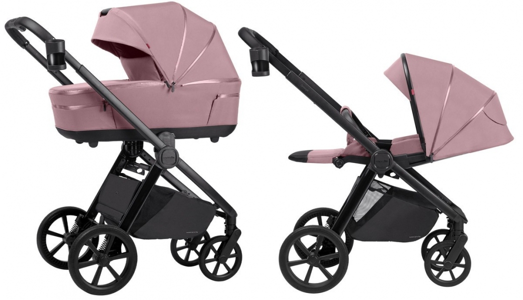 Коляска 3 в 1 Carrello Omega + CRL-6545, Galaxy Pink (Розовый)