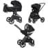 Коляска 3 в 1 Carrello Ultimo CRL-6519 / 2024 с регулировкой высоты, Sable Black (Черный)