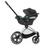 Коляска 3 в 1 Cybex Priam IV Chrome Brown и автокресло Aton B2 i-Size Steel Grey Peach Pink