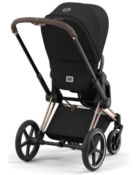 Коляска 3 в 1 Cybex Priam IV Rosegold и автокресло Aton B2 i-Size Sepia Black/Volcano Black